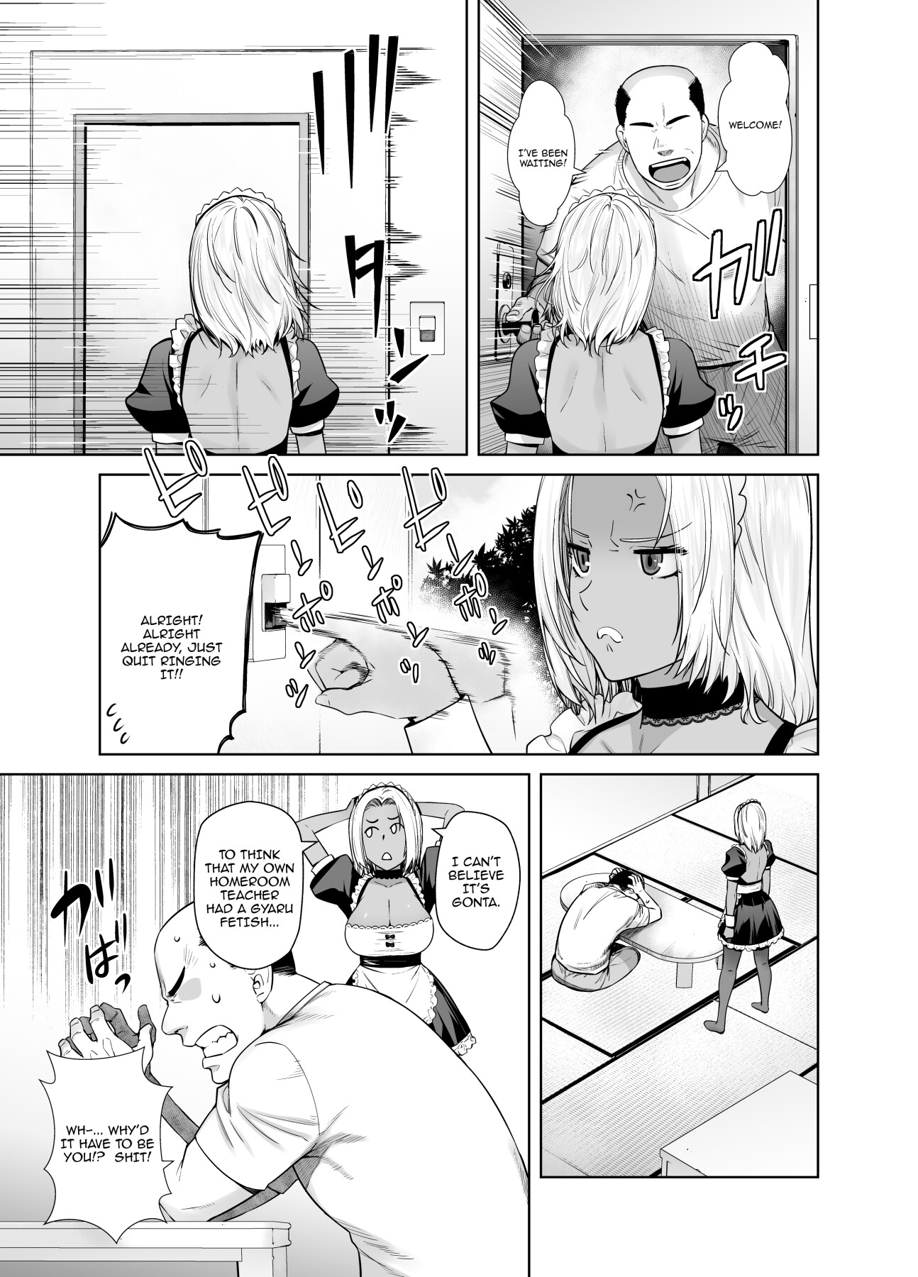 Hentai Manga Comic-The Black Gal Who Became The Homeroom Teacher's Maid-Read-5